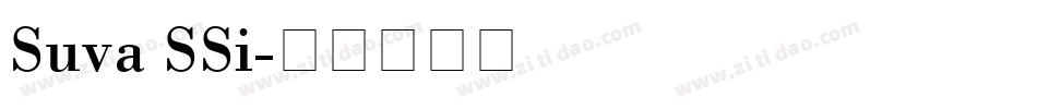Suva SSi字体转换